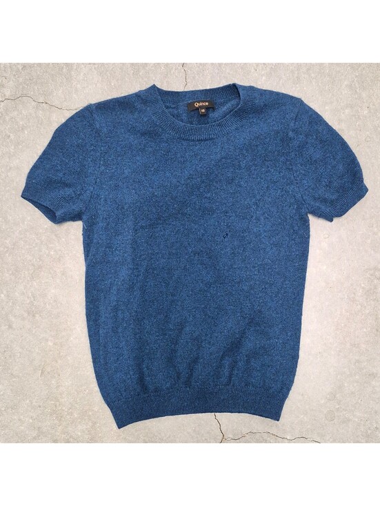 Quince Tops - Quince Navy Blue Cashmere Top